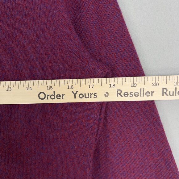 Club Monaco Sweater Womens Small Purple Burgundy Cashmere Minimal Quiet Luxury - Picture 11 of 13